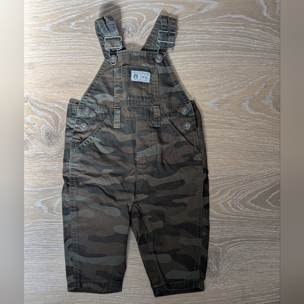 4/$10 ✨ Carters Baby Camo‎ Overalls